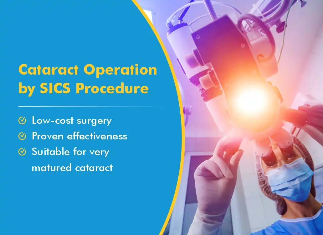 SICS Surgery Small Incision Cataract Operation Cost