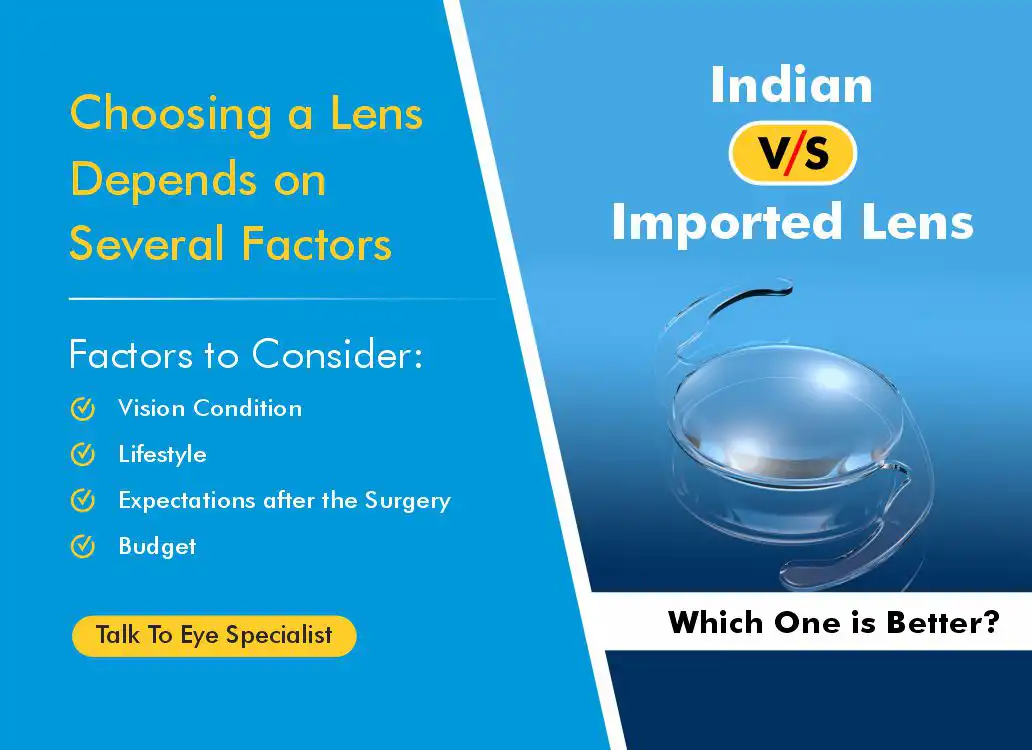 Which lens is better for cataract: Indian or imported?